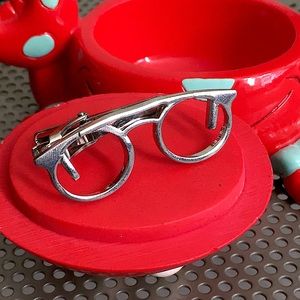 🖤Glasses design tie clip